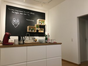 Eingang und Wartebereich der Ernährungsberatung